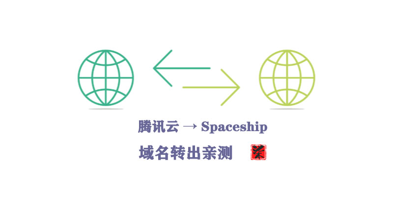 把域名从腾讯转移到spaceship了